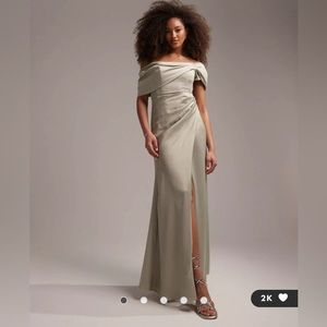 ASOS Design Sage Green Maxi Dress Size 10